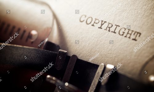 stock photo copyright word written with a typewriter 1843810018
