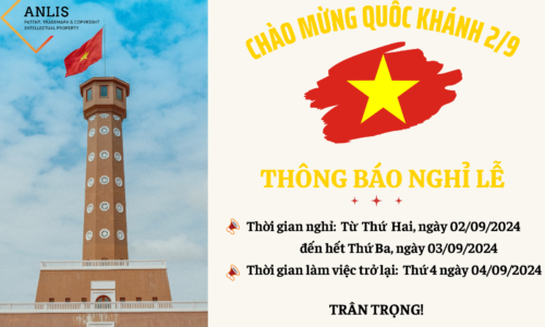 THÔNG BÁO NGHỈ LỄ QUỐC KHÁNH 2/9