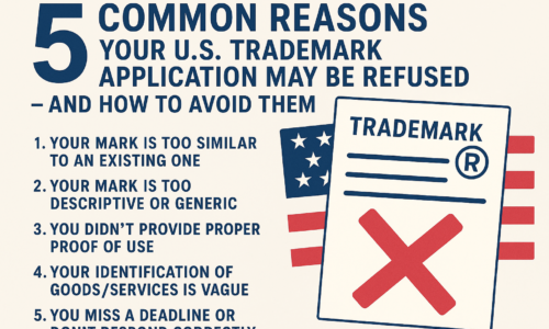 5 Common Reasons Your U.S. Trademark Application May Be Refused – And How to Avoid Them