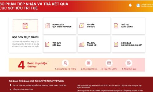 CỤC SỞ HỮU TRÍ TUỆ SẼ DỪNG TIẾP NHẬN HỒ SƠ GIẤY, CHỈ TIẾP NHẬN TRỰC TUYẾN (ONLINE) NHIỀU THỦ TỤC HÀNH CHÍNH
