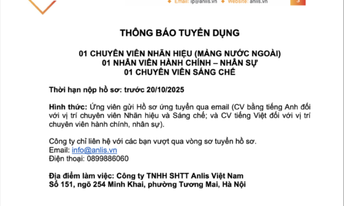THÔNG BÁO TUYỂN DỤNG